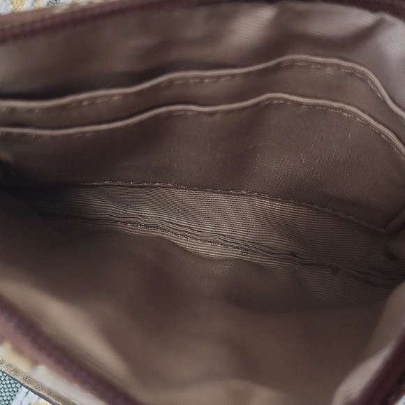 Coach signature mini gold brown Wristlet Wallet authentic canvas - Picture 5 of 7